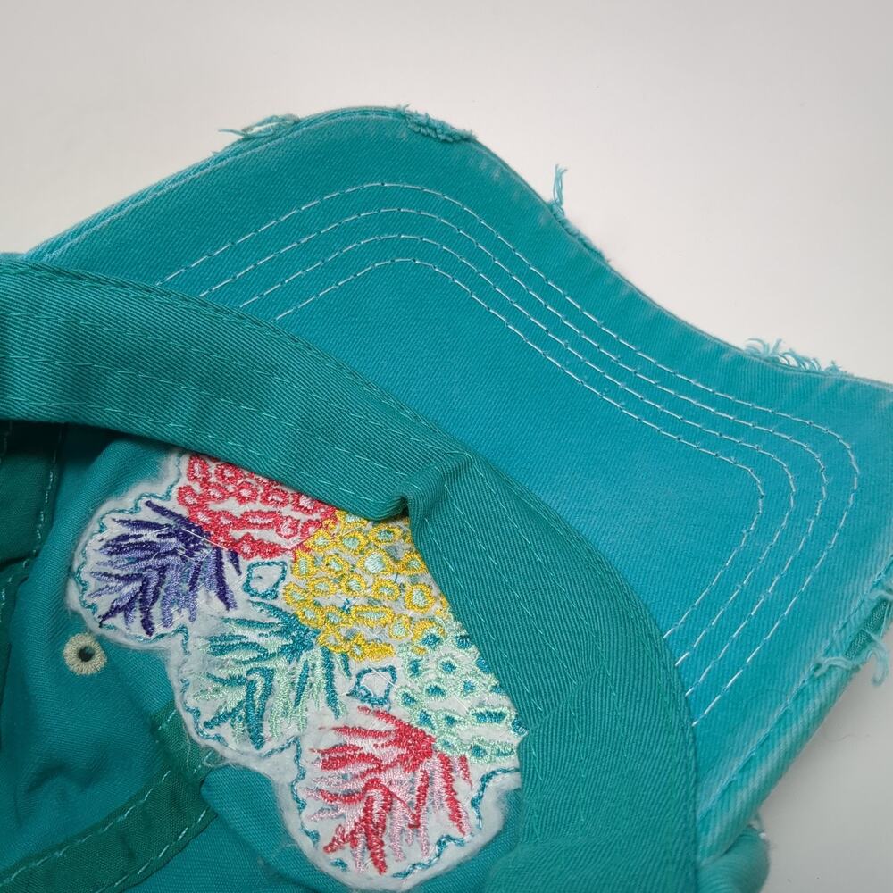 Pineapple Patch Strapback Baseball Hat Blue One S… - image 8